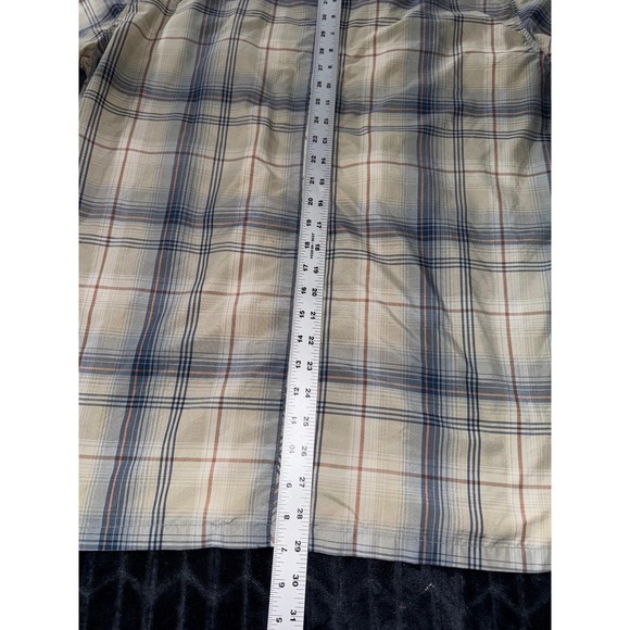 Kuhl Shirt Mens Blue Plaid Eluxur Short Sleeve Pearl Snap Outdoors Logo Sz L‎ - Picture 7 of 7